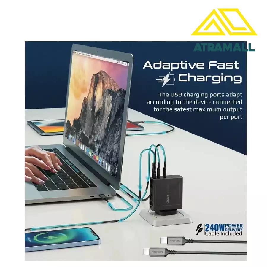 شارژر دیواری پرومیت مدل GANCHARGE-140W