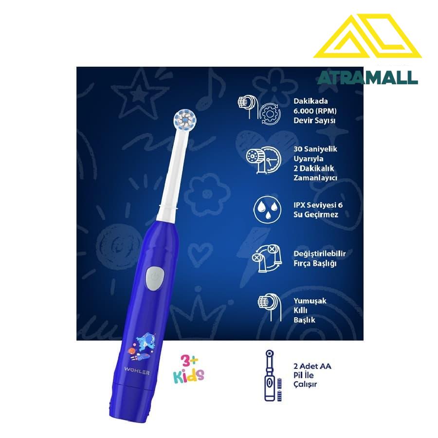 مسواک برقی کودک وُهلِر مدل KiDS 3+ DT-P3
