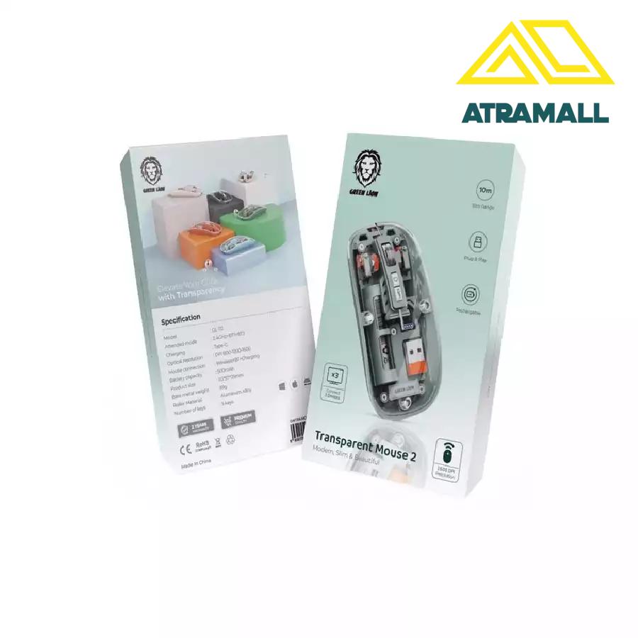 ماوس شفاف بی سیم گرین لاین مدل GNTRAMOUS2 - 1600DPI