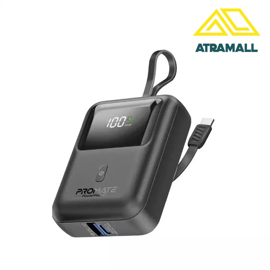 پاوربانک 10000 میلی آمپر پرومیت مدل POWERPOD-10