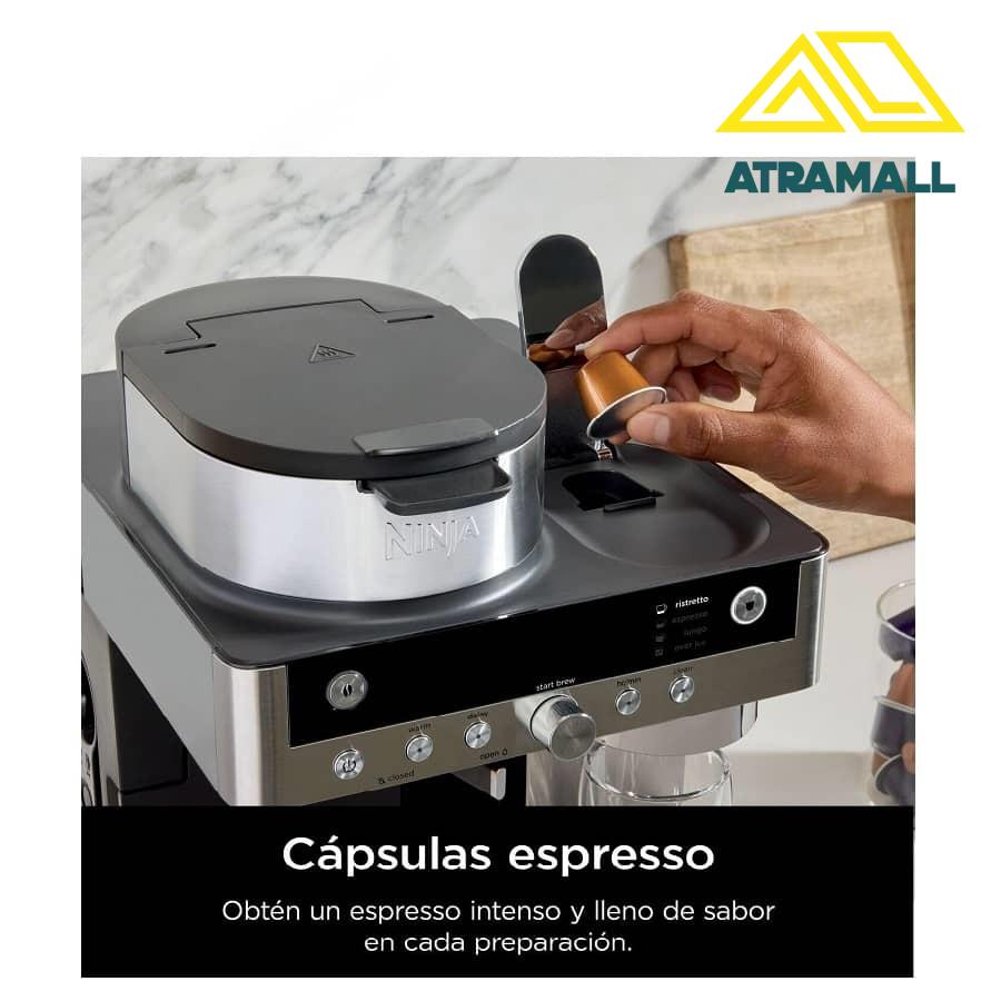 دستگاه قهوه‌ساز نینجا مدل PRESTIGE SYSTEME DUALBREW CFN802EU با قابلیت تهیه قهوه فیلتری و کپسولی