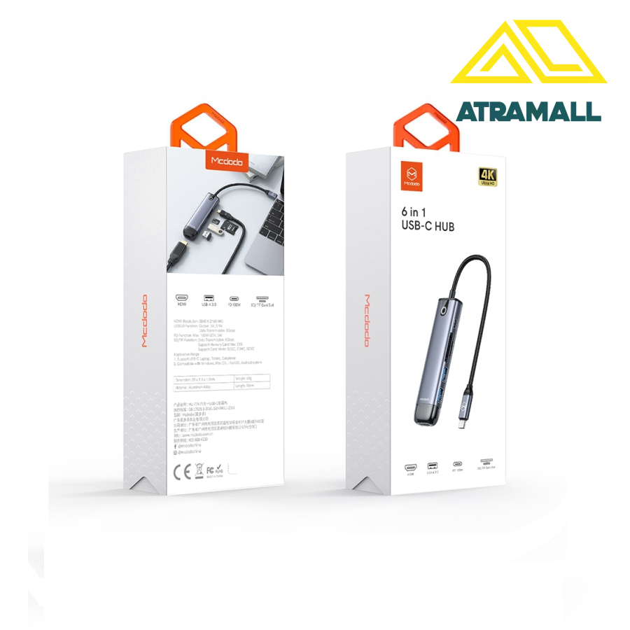 هاب 6 پورت مک دودو مدل HU-774