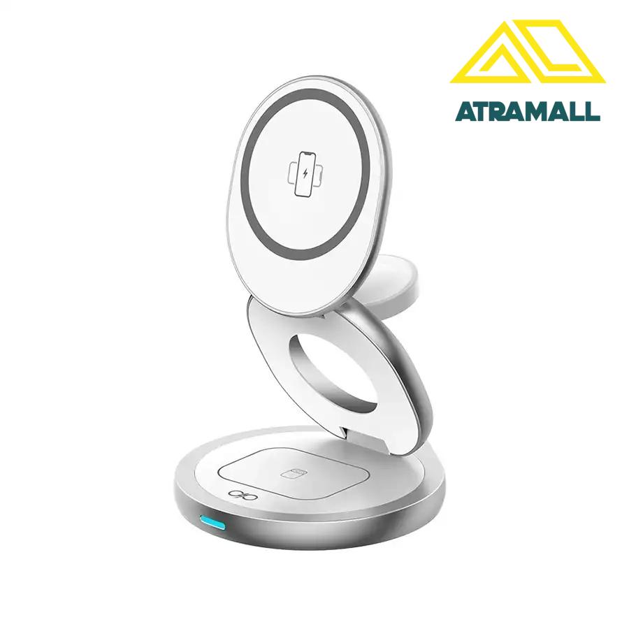 استند شارژ مغناطیسی 3 در 1 فورس مدل FPMSIND3EN1FOLD