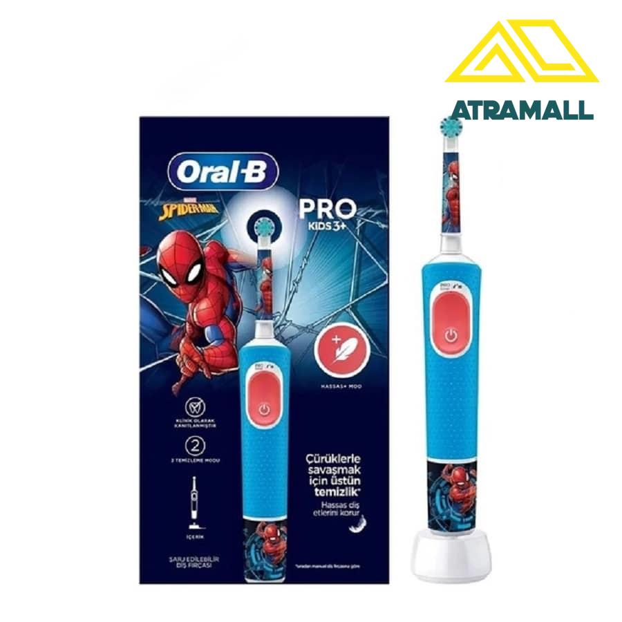 مسواک برقی کودک Oral-B مدل PRO KiDS 3+ SPIDERMAN
