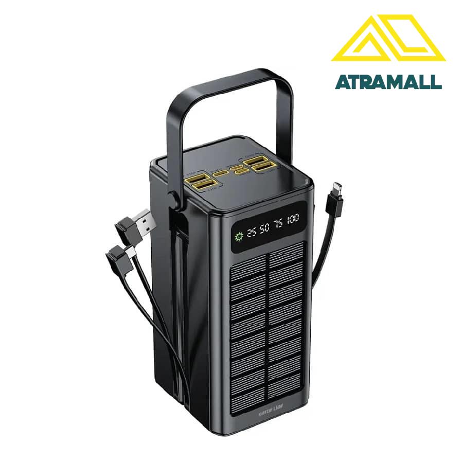 پاوربانک خورشیدی 60000 میلی آمپر گرین لاین مدل GNSOL50PB60 - Solar X
