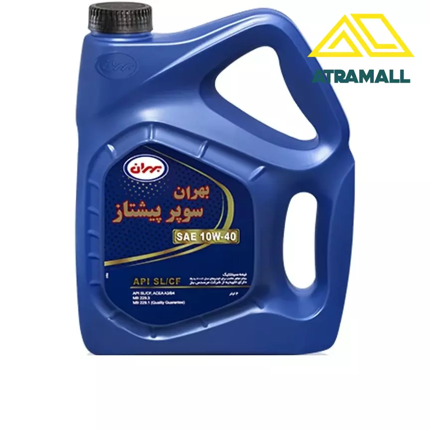 روغن موتور بهران سوپر پیشتاز ۱۰W-40 SL حجم ۴ لیتر