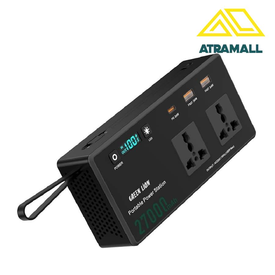 پاور استیشن قابل حمل گرین لاین 150 وات با ظرفیت 27000 میلی‌آمپر ساعت مدل GPSX250 - Volt Mate
