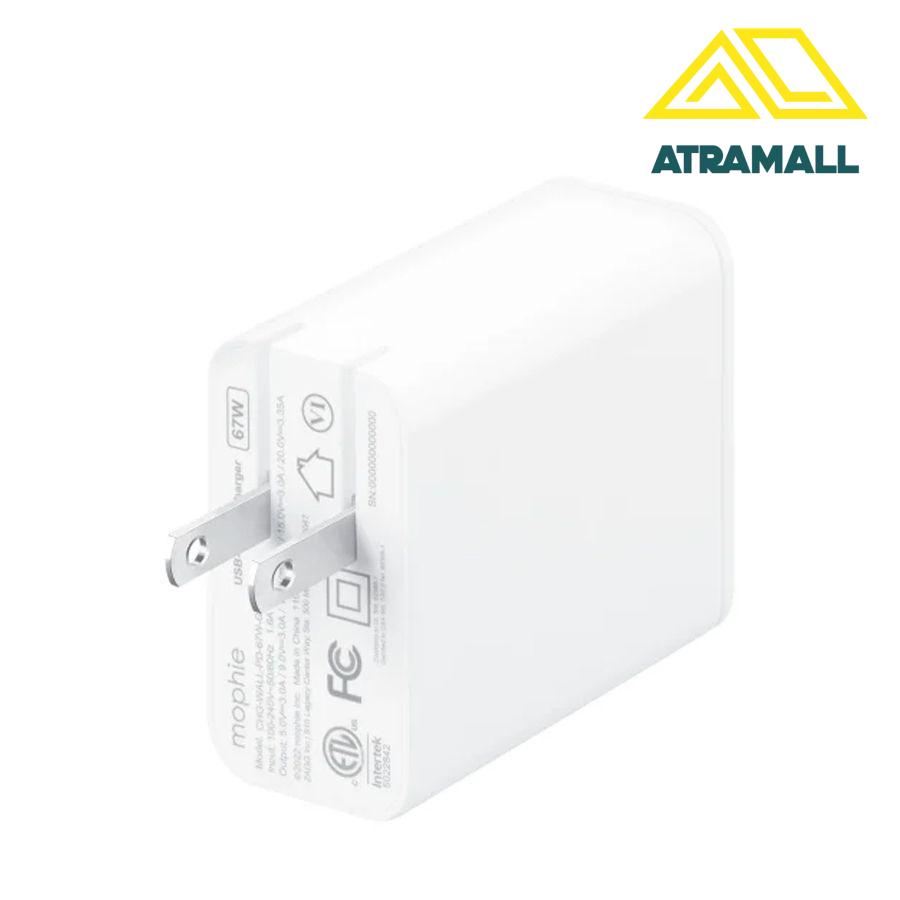 شارژر دیواری موفی مدل Essentials GaN توان 67 وات
