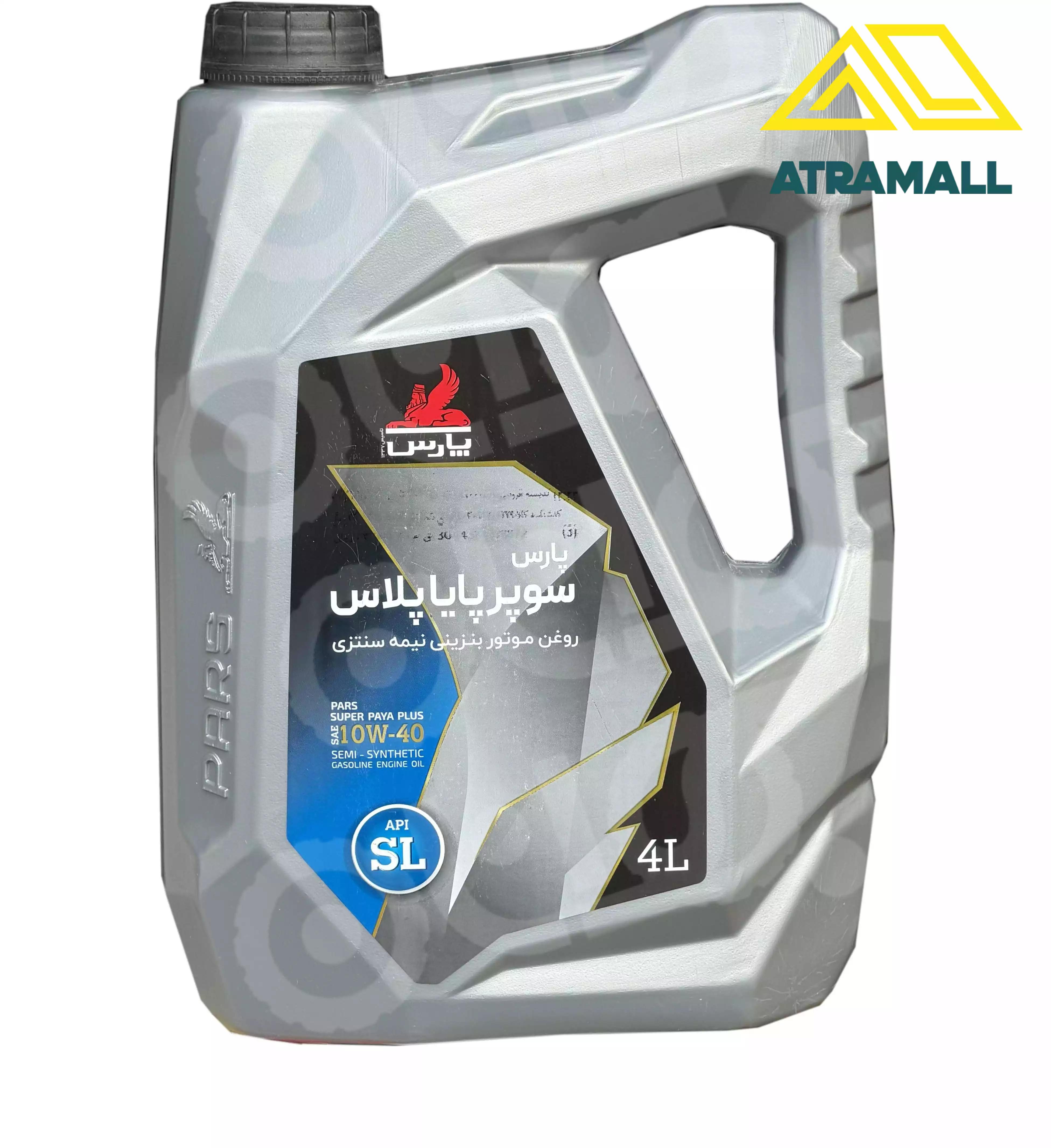 روغن موتور سوپر پایا پلاس ۱۰W40 ظرفیت ۴ لیتر