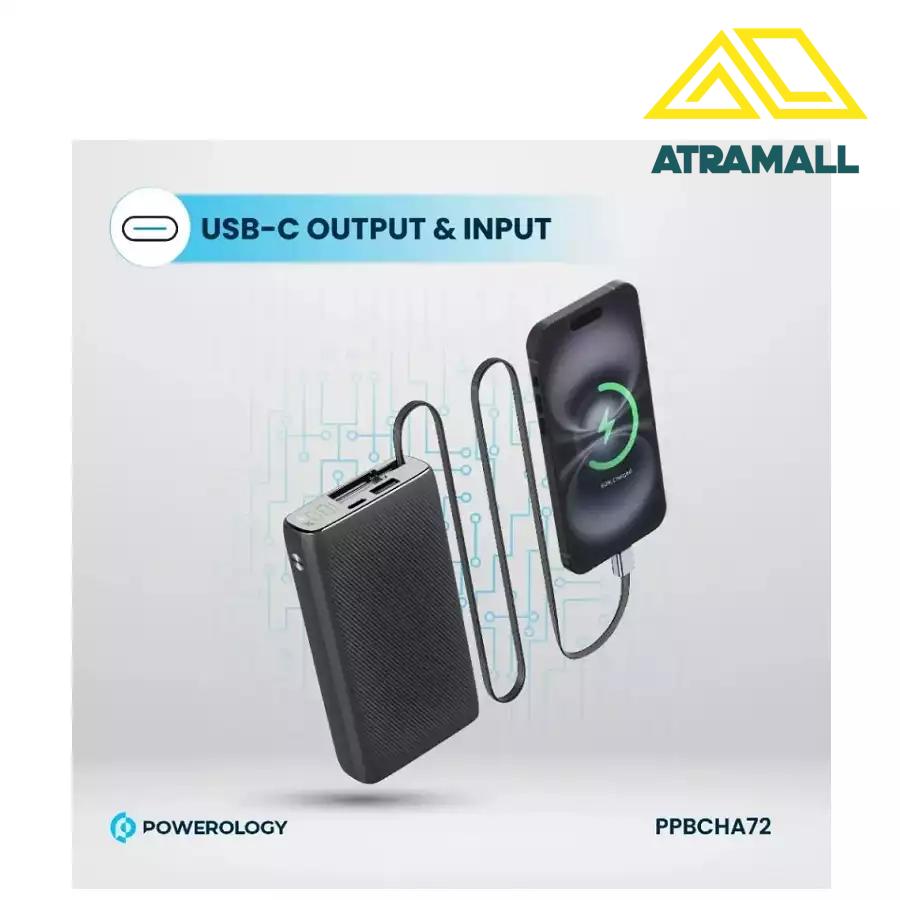 پاوربانک 20000 میلی آمپر پاورولوژی مدل PPBCHA72