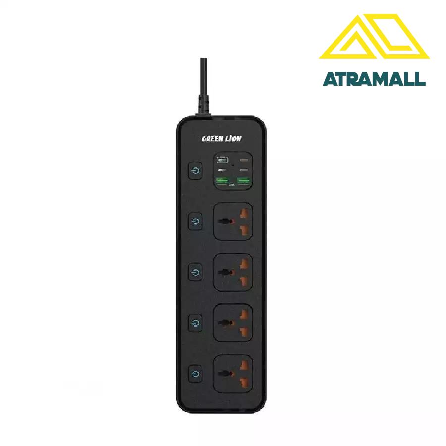 چندراهی و محافظ برق 3000 وات گرین لاین مدل GNPD30POCK