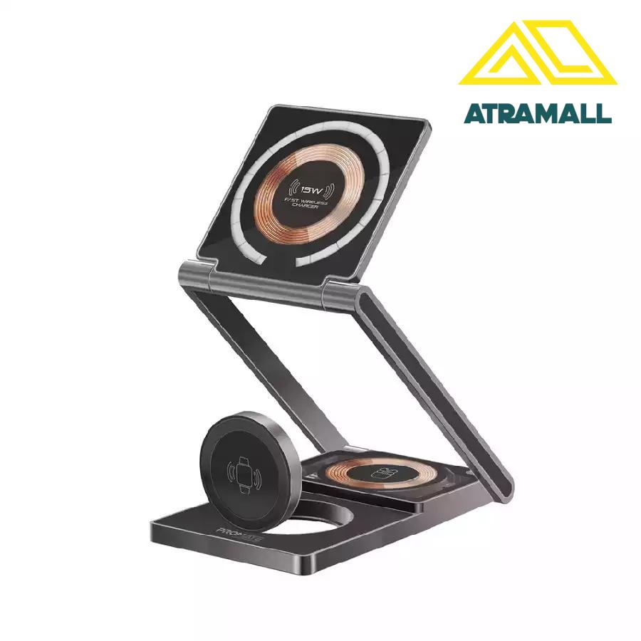 شارژر وایرلس 3 در 1 پرومیت مدل LUCIDFOLD-TRIO